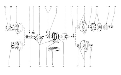 Alternator Exploded Views | AeroParts and Supply Southwest